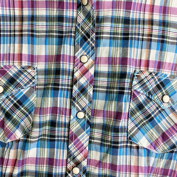 Panhandle Rough Stock Womens Pearl Button Shirt Texas Western‎ - Picture 5 of 10